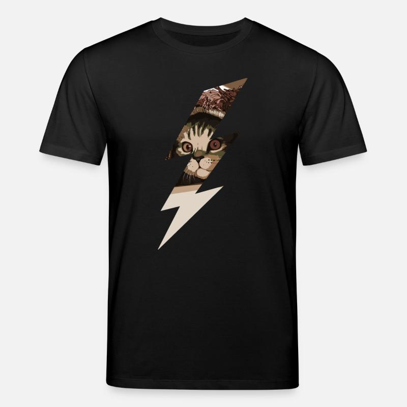 chat foudre - T-shirt bio CREATOR Stanley/Stella Unisexe - noir