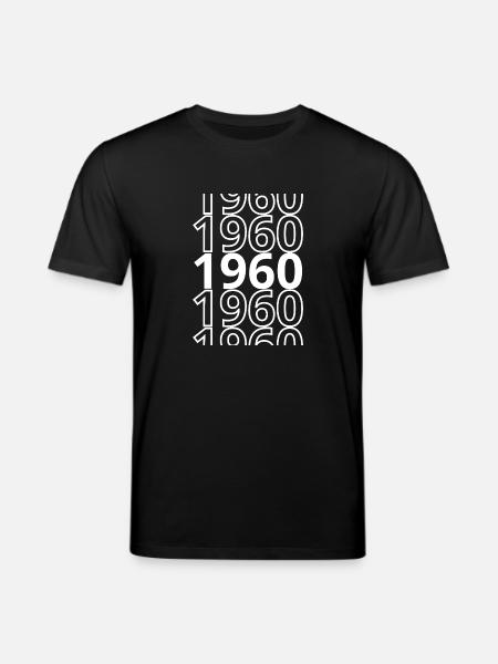 1960 1960 1960 - Stanley/Stella CREATOR Unisex Organic T-Shirt - black