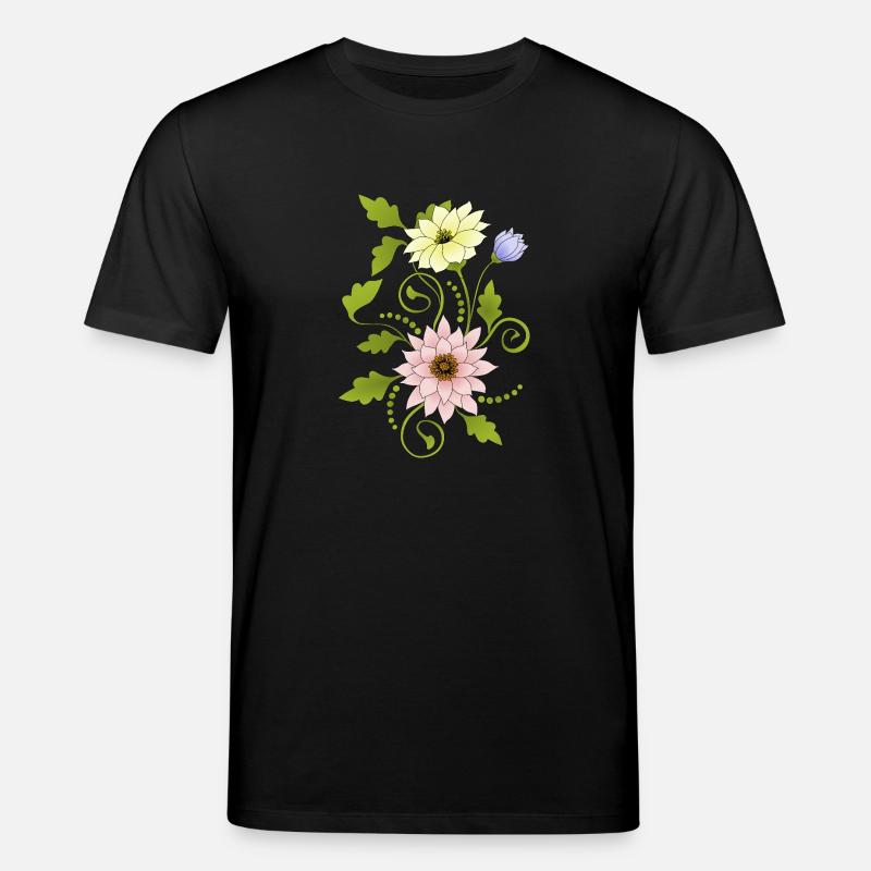 Blumen - Stanley/Stella Unisex Bio-T-Shirt CREATOR  - Schwarz