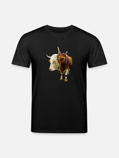 cow beef cow cow animal animal - Stanley/Stella CREATOR Unisex Organic T-Shirt - black