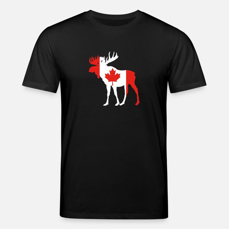 Elch Kanada - Stanley/Stella Unisex Bio-T-Shirt CREATOR  - Schwarz