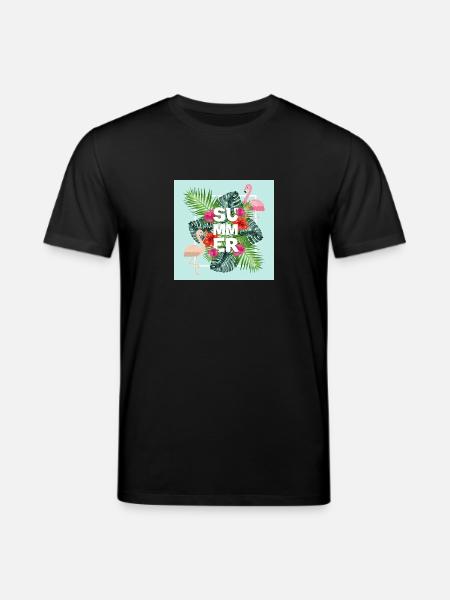 Summer - tropical summer paradise - Stanley/Stella CREATOR Unisex Organic T-Shirt - black