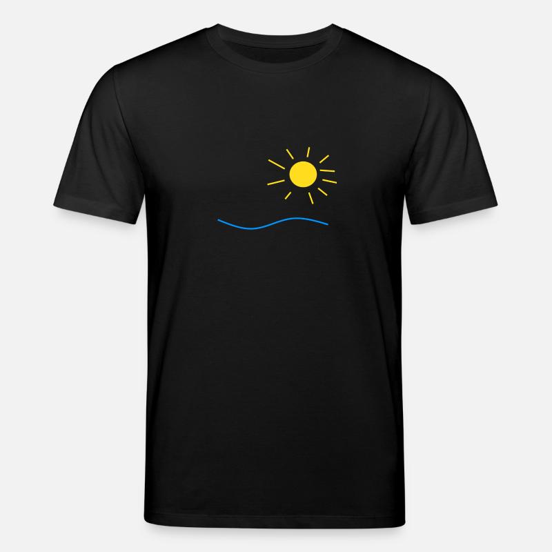 Soleil et mer - T-shirt bio CREATOR Stanley/Stella Unisexe - noir