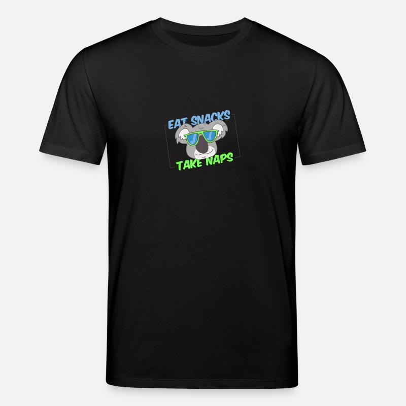 koala 4 blanc - T-shirt bio CREATOR Stanley/Stella Unisexe - noir