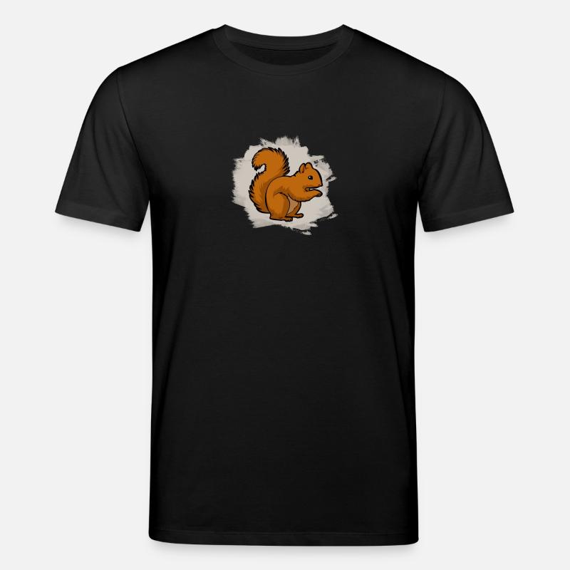 Eichhörnchen - Stanley/Stella Unisex Bio-T-Shirt CREATOR  - Schwarz