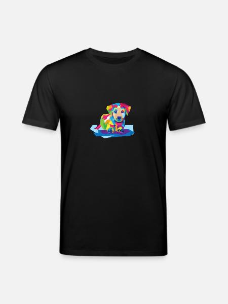 Bunter Hund - Stanley/Stella Unisex Bio-T-Shirt CREATOR - Schwarz