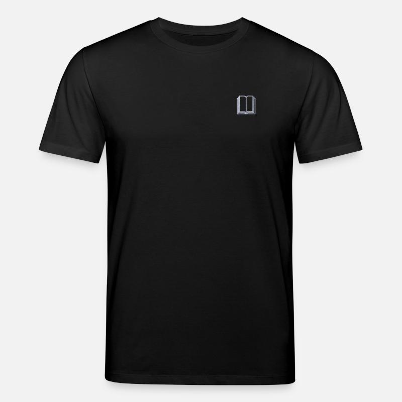 Buch bestickt - Stanley/Stella Unisex Bio-T-Shirt CREATOR  - Schwarz