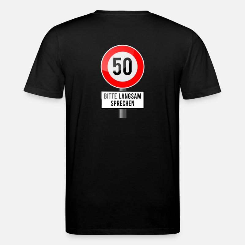 50 years shield slowly - Stanley/Stella CREATOR Unisex Organic T-Shirt - black