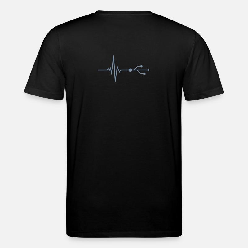 USB - DJ - Pulse - Beat - T-shirt bio CREATOR Stanley/Stella Unisexe - noir