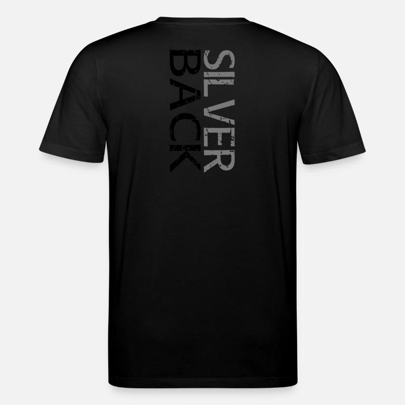 SILVERBACK (à deux lignes) - T-shirt bio CREATOR Stanley/Stella Unisexe - noir