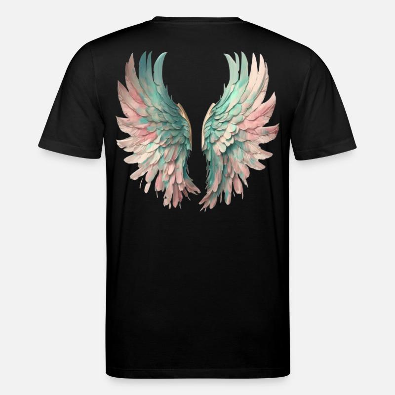 Ätherische Pastellflügel - Stanley/Stella Unisex Bio-T-Shirt CREATOR  - Schwarz