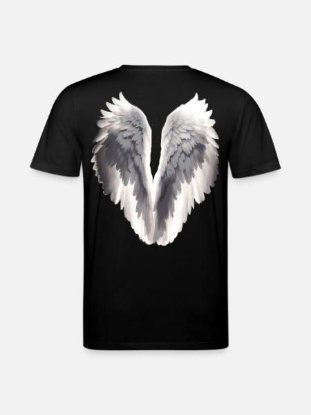 Angel wings - Stanley/Stella CREATOR Unisex Organic T-Shirt - black