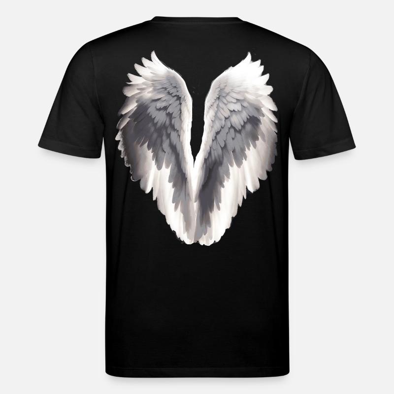Engelsflügel - Stanley/Stella Unisex Bio-T-Shirt CREATOR  - Schwarz