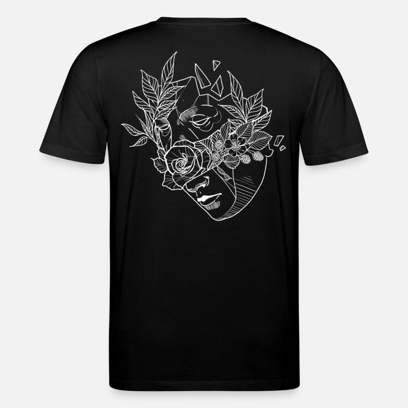 Masque de fleur 2 - T-shirt bio CREATOR Stanley/Stella Unisexe - noir