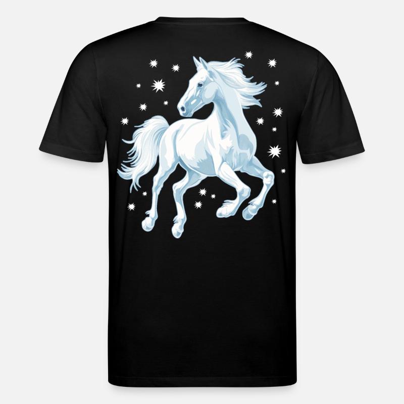 Cheval avec des étoiles - T-shirt bio CREATOR Stanley/Stella Unisexe - noir