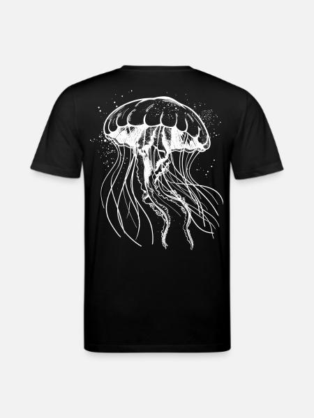 Motif Méduse Blanche - Méduse - T-shirt bio CREATOR Stanley/Stella Unisexe - noir