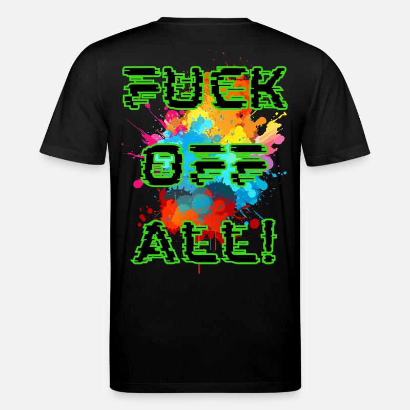 Punk-Farbexplosion - Stanley/Stella Unisex Bio-T-Shirt CREATOR  - Schwarz