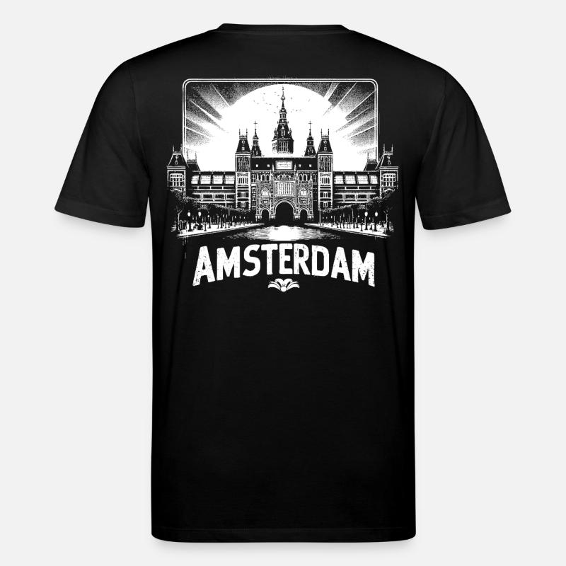 Cool Shirt Design from AMSTERDAM - Stanley/Stella Unisex Bio-T-Shirt CREATOR  - Schwarz