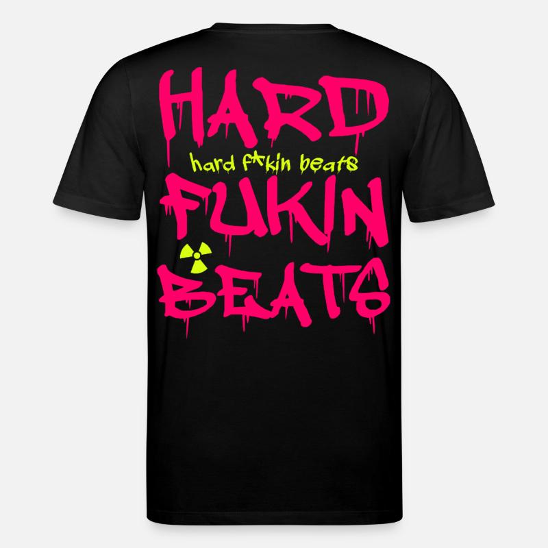 Hard Fukin Beats Graffiti Tee - Stanley/Stella Unisex Bio-T-Shirt CREATOR  - Schwarz