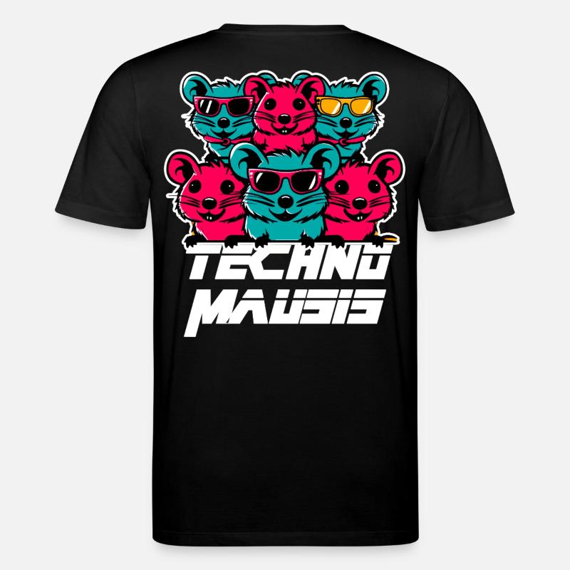 Techno Mausis - Stanley/Stella Unisex Bio-T-Shirt CREATOR  - Schwarz
