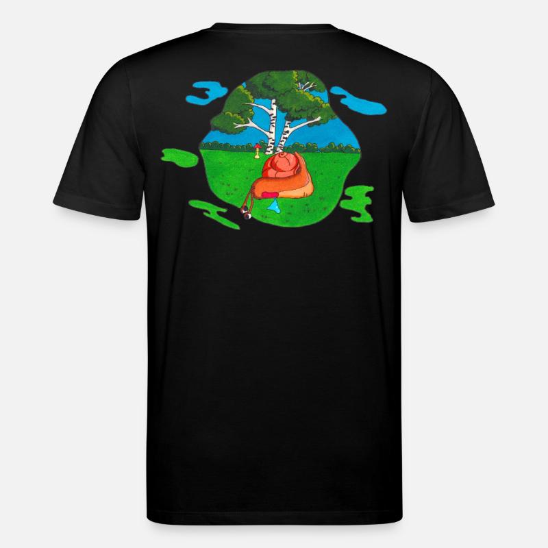 Champignon pour le dos - T-shirt bio CREATOR Stanley/Stella Unisexe - noir