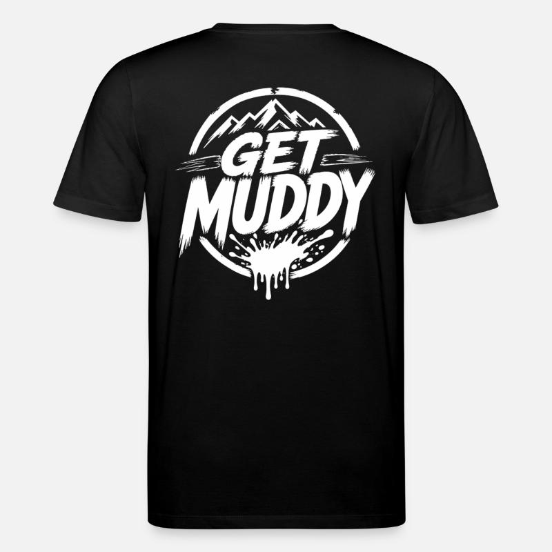 Get Muddy - Logo blanc - T-shirt bio CREATOR Stanley/Stella Unisexe - noir
