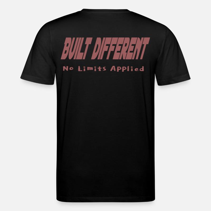 Built Different – No Limits Applied - Stanley/Stella CREATOR Unisex Organic T-Shirt - black