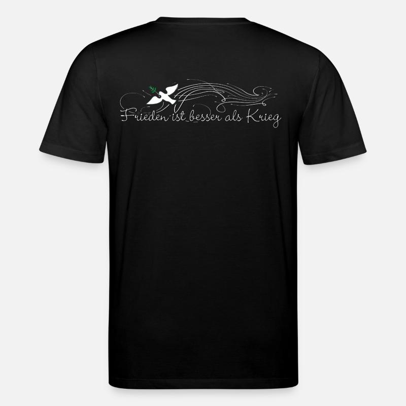 Frieden ist besser als Krieg - Stanley/Stella Unisex Bio-T-Shirt CREATOR  - Schwarz