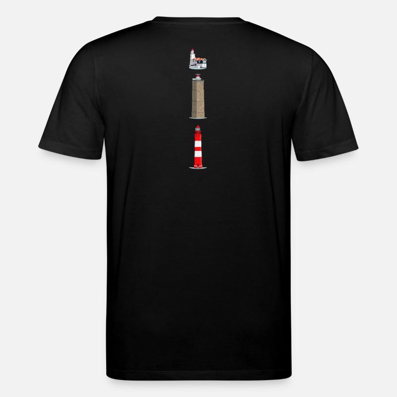 Phares Ameland, Terschelling, Marches - T-shirt bio CREATOR Stanley/Stella Unisexe - noir
