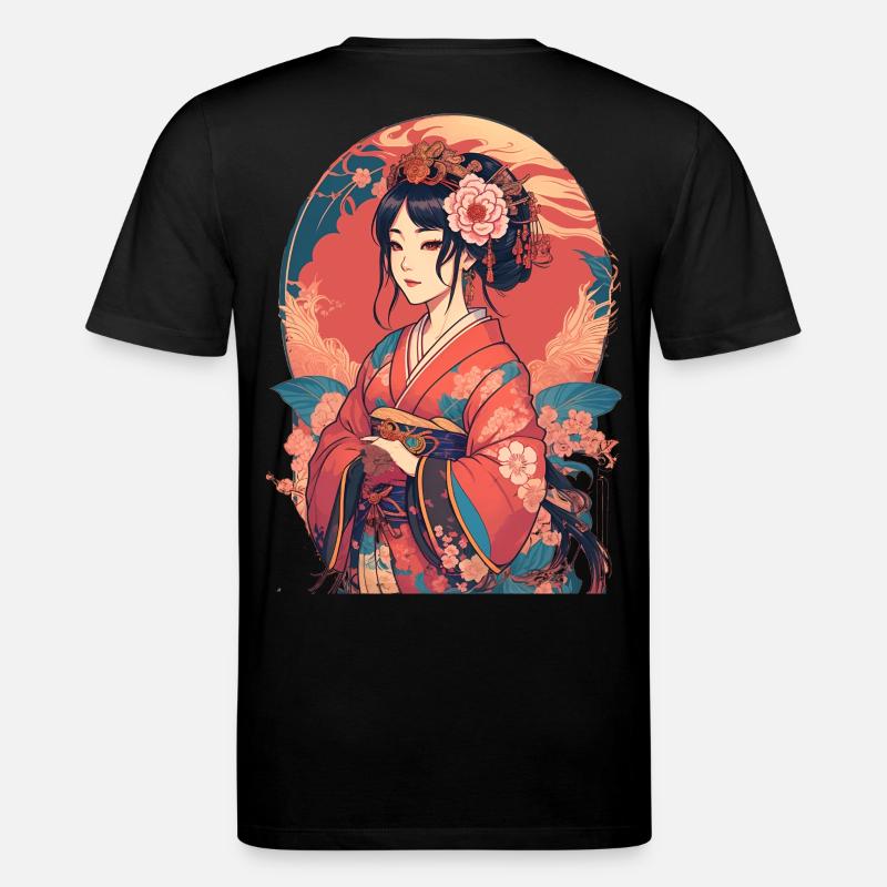 junges japanisches Mädchen - Stanley/Stella Unisex Bio-T-Shirt CREATOR  - Schwarz
