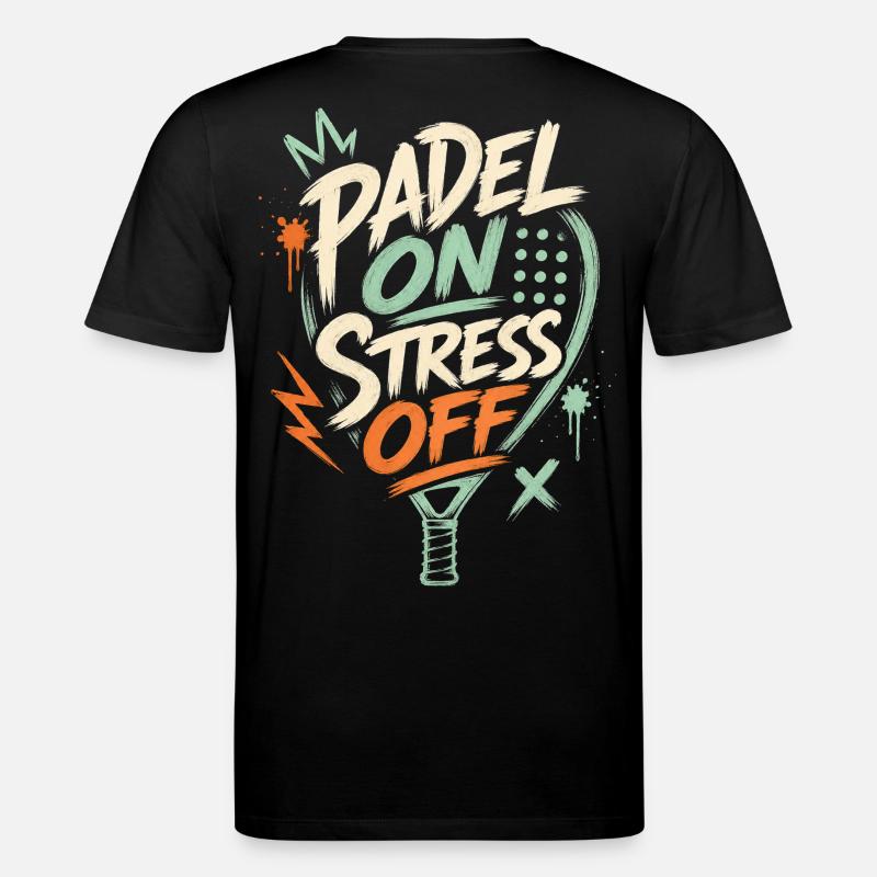 Tenue de padel Stress Away - T-shirt bio CREATOR Stanley/Stella Unisexe - noir