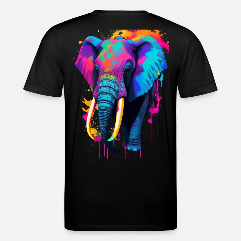 Éléphant - T-shirt bio CREATOR Stanley/Stella Unisexe - noir