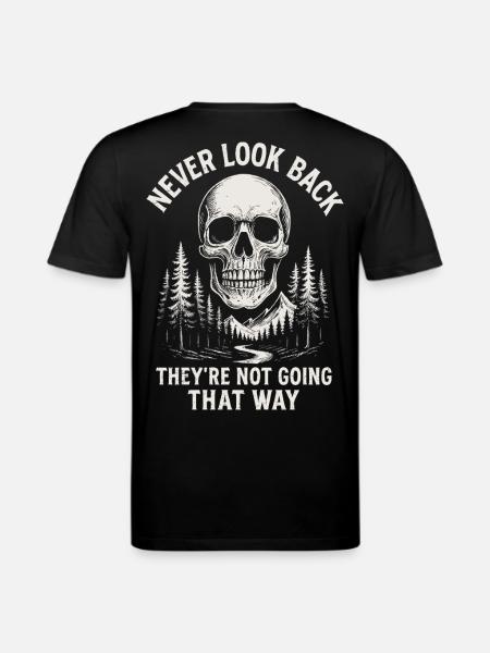 Skull Forest Never Back - Stanley/Stella CREATOR Unisex Organic T-Shirt - black