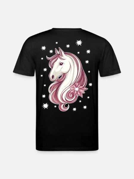 Horse with stars - Stanley/Stella CREATOR Unisex Organic T-Shirt - black