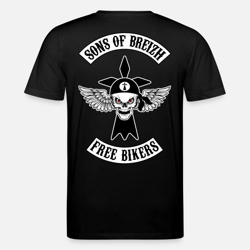 breizh Biker 02 - Stanley/Stella Unisex Bio-T-Shirt CREATOR  - Schwarz