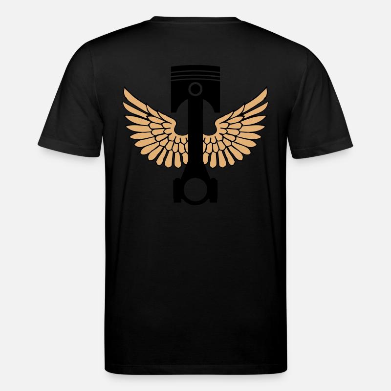 piston and rod 02 - T-shirt bio CREATOR Stanley/Stella Unisexe - noir