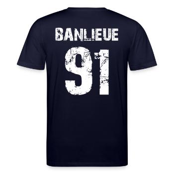 banlieue 91 - Stanley/Stella Unisex Bio-T-Shirt CREATOR  - Navy - Hinten - Michal (187cm)