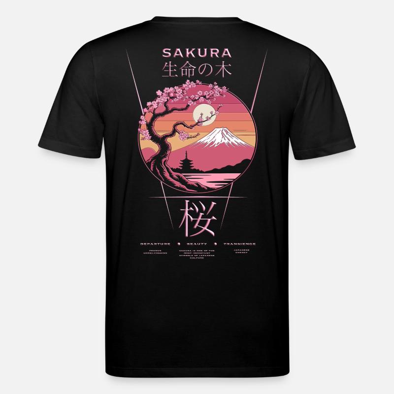 Sakura - Japan - Stanley/Stella Unisex Bio-T-Shirt CREATOR  - Schwarz