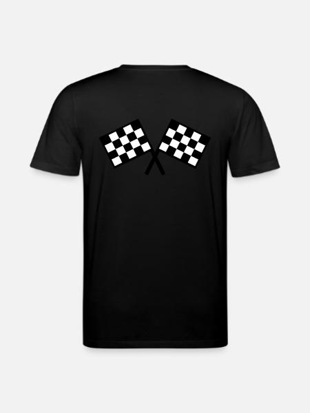 drapeaux - course automobile - T-shirt bio CREATOR Stanley/Stella Unisexe - noir