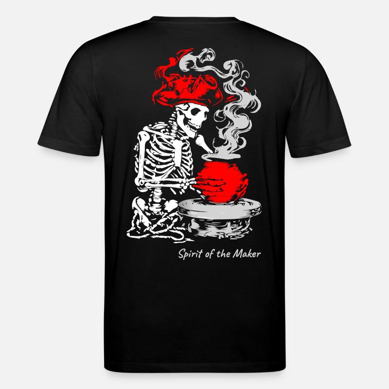 Der Geist des Schöpfers – Skelett-Handwerksdesign - Stanley/Stella Unisex Bio-T-Shirt CREATOR  - Schwarz