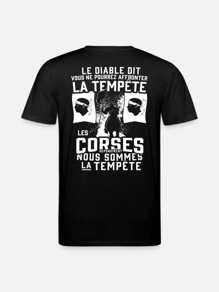 Tempête Corses - T-shirt bio CREATOR Stanley/Stella Unisexe - noir