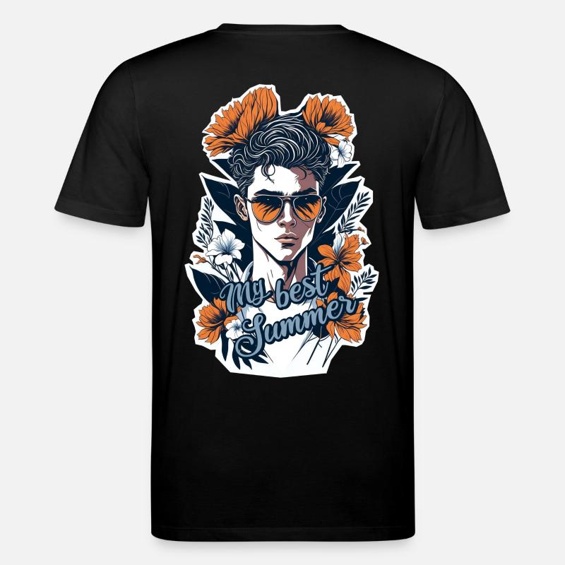 Mein bester Sommer - Stanley/Stella Unisex Bio-T-Shirt CREATOR  - Schwarz