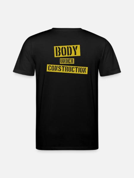 Body under Construction - Stanley/Stella CREATOR Unisex Organic T-Shirt - black