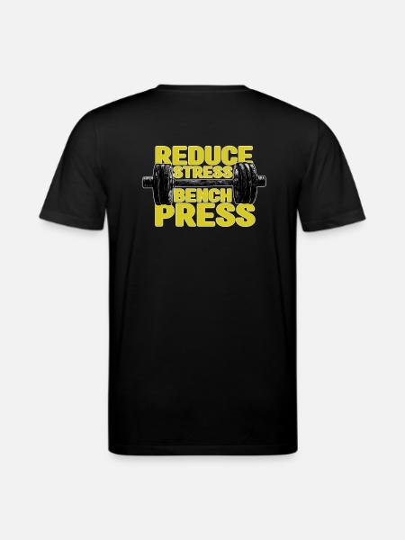 Reduce stress bench press - Stanley/Stella CREATOR Unisex Organic T-Shirt - black
