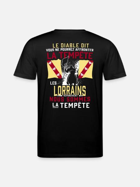 Tempête Lorrains - T-shirt bio CREATOR Stanley/Stella Unisexe - noir