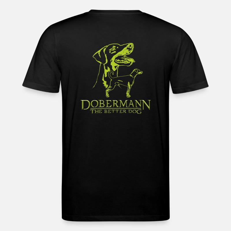 Dobermann TheBetterDog - Stanley/Stella Unisex Bio-T-Shirt CREATOR  - Schwarz