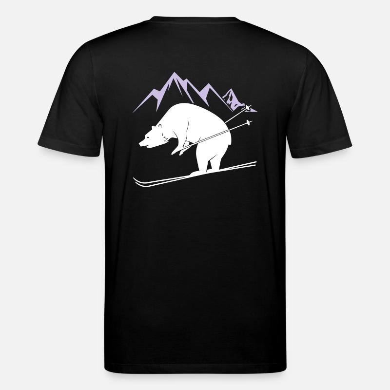 Snowboard Bear - Stanley/Stella CREATOR Unisex Organic T-Shirt - black