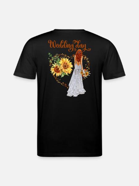 SunFlower Wedding Day - Stanley/Stella CREATOR Unisex Organic T-Shirt - black
