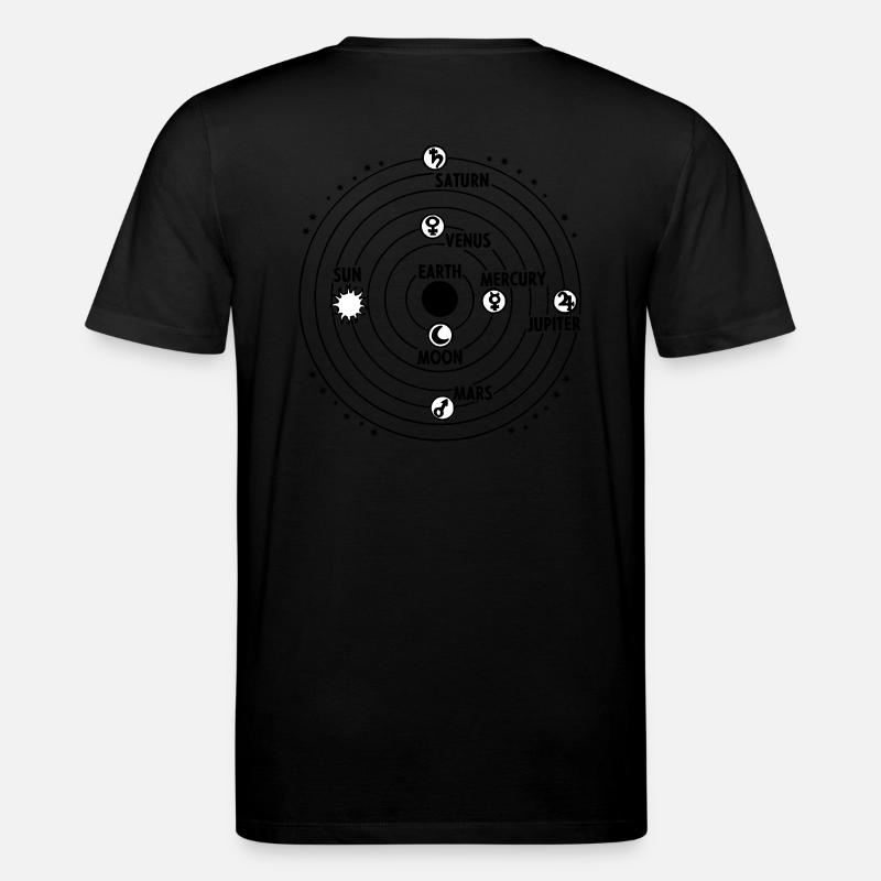 système solaire - T-shirt bio CREATOR Stanley/Stella Unisexe - noir