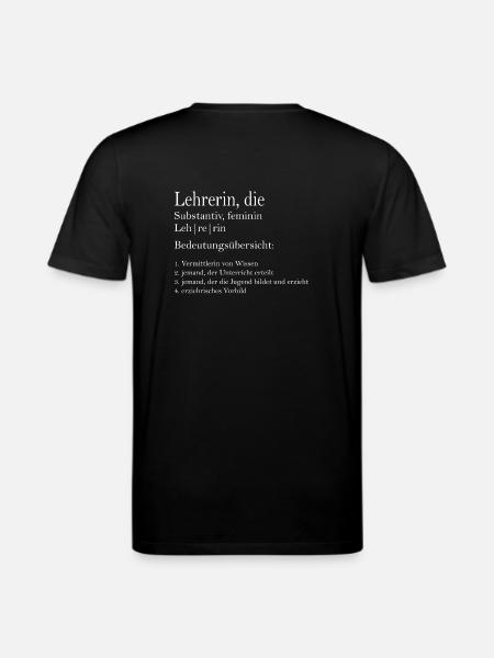 Definition teacher - Stanley/Stella CREATOR Unisex Organic T-Shirt - black